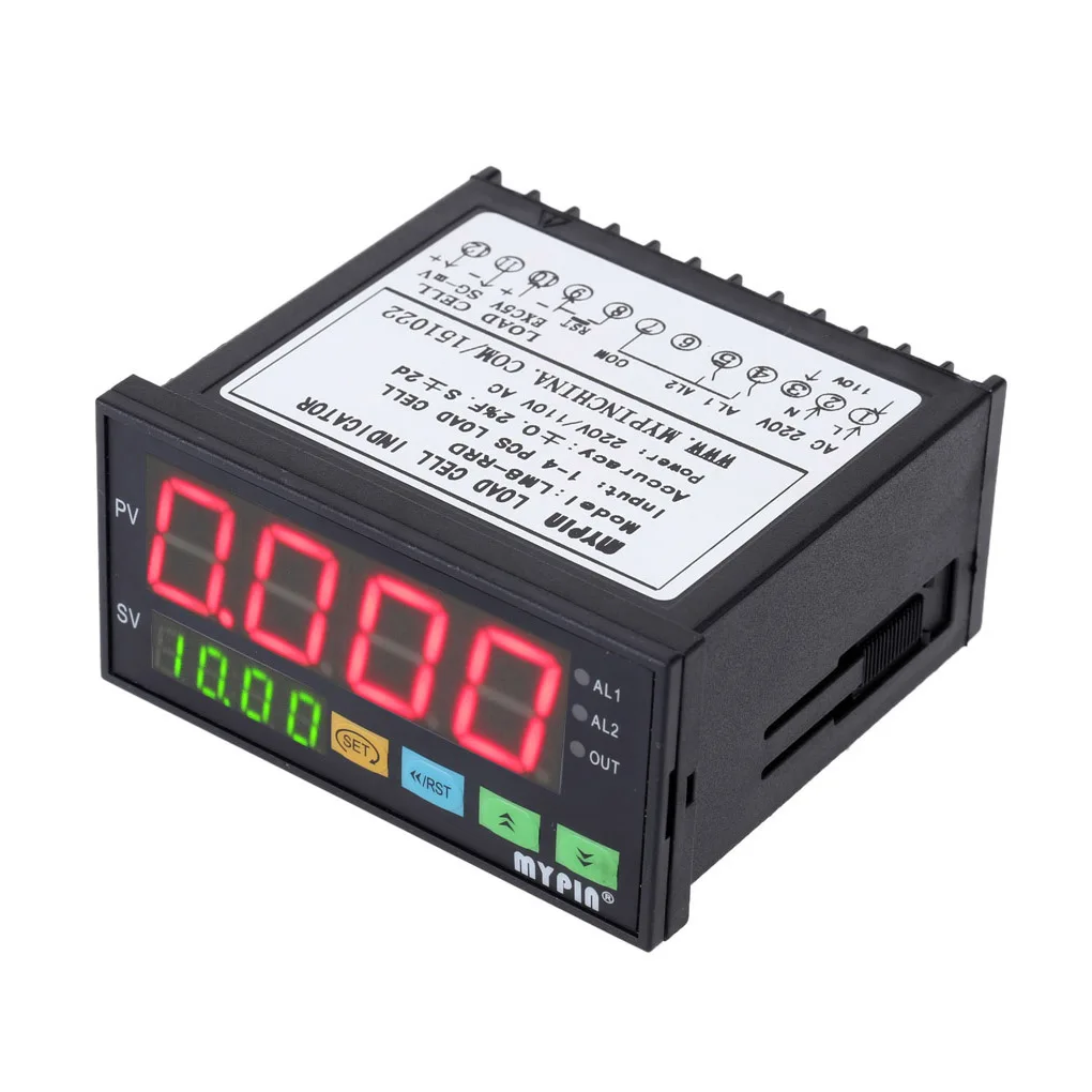 Mypin LM8-RRD цифровой контроллер весов светодио дный Дисплей Вес контроллер 1-4 года тензодатчика сигналы Вход 2 реле Выход 4