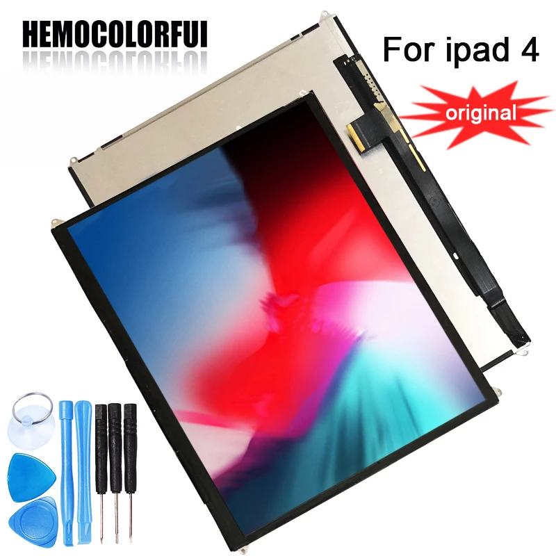 

HEMOCOLORFUI For iPad 3 4 3rd Gen A1416 A1430 A1403 A1458 A1459 A1460 LCD Display Screen Monitor Panel Module