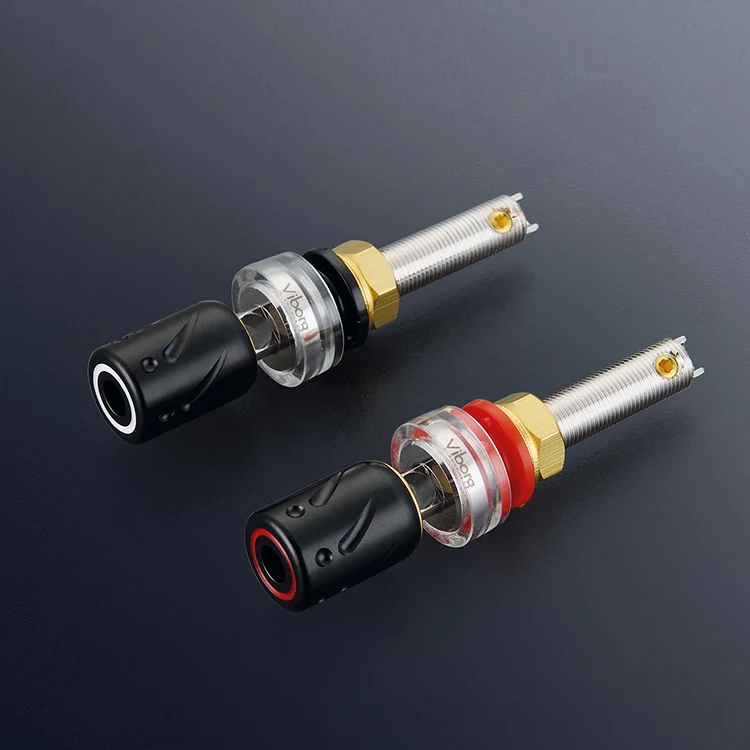 Post para Hifi Viborg 99.995% Pure Copper Rhodium Speaker Terminal Binding Amplifer 4 Pcs Bp-613 r - Image 2