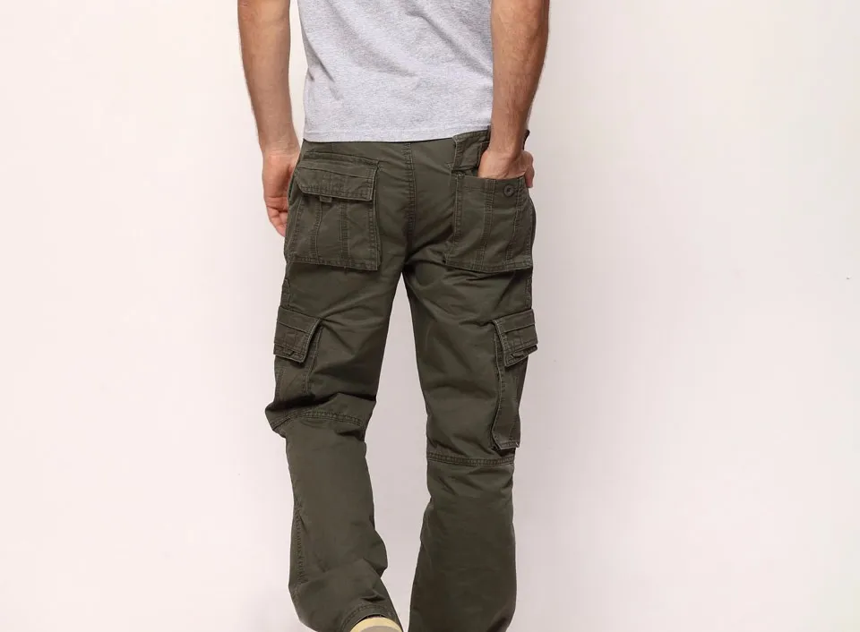 Мужские военные брюки карго хлопковые брюки мульти-карманные военные штаны 383