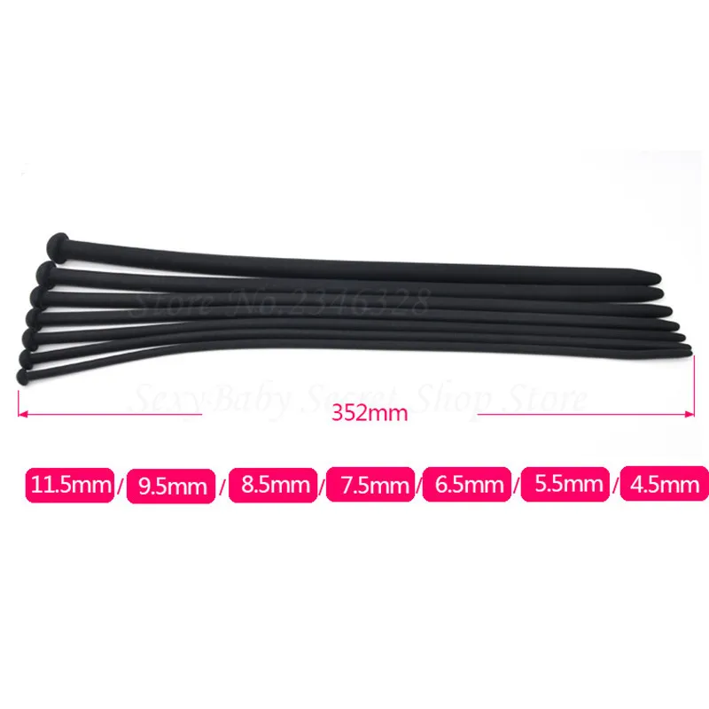New 7pc/lot Silicone Urethral Dilators Sounding Stimulation Male Masturbator Penis Plug Urethral Sound Catheter Sex Toys For Men
