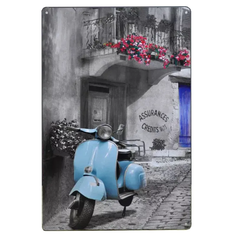 Винтажные металлические знаки Triumph для мотоцикла 30 х20 см Vespa Электрический