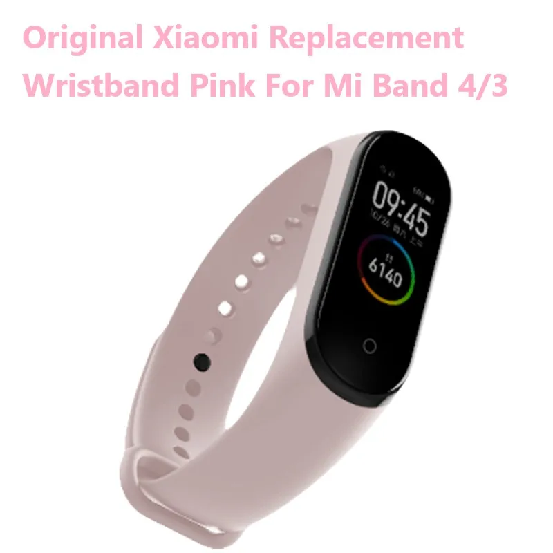 Presale новейший Xiaomi mi Band 4 Smart mi band 4 браслет сердечного ритма фитнес 135 мАч цветной экран Bluetooth 5,0 - Цвет: Replacement Pink