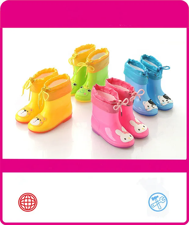 Новинка; водонепроницаемые детские ботинки; Прозрачная мягкая обувь для младенцев; ботинки на плоской подошве для девочек; детские непромокаемые сапоги с рисунком Катона; детская непромокаемая обувь для девочек