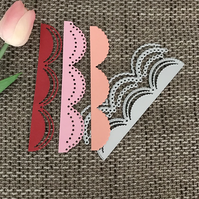 

Semicircle Hollow Metal Cutting Dies for Scrapbooking DIY Album Embossing Folder Paper Card Maker Template Decor Stencils Crafts
