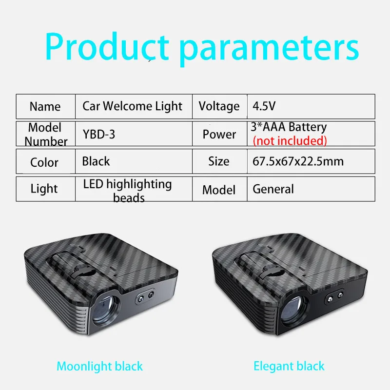 1PCS Wireless LED Car Door Welcome Laser Projector Logo Ghost Shadow Light for Nissan Ford BMW Toyota Mercedes Mazda Audi Lexus (20)