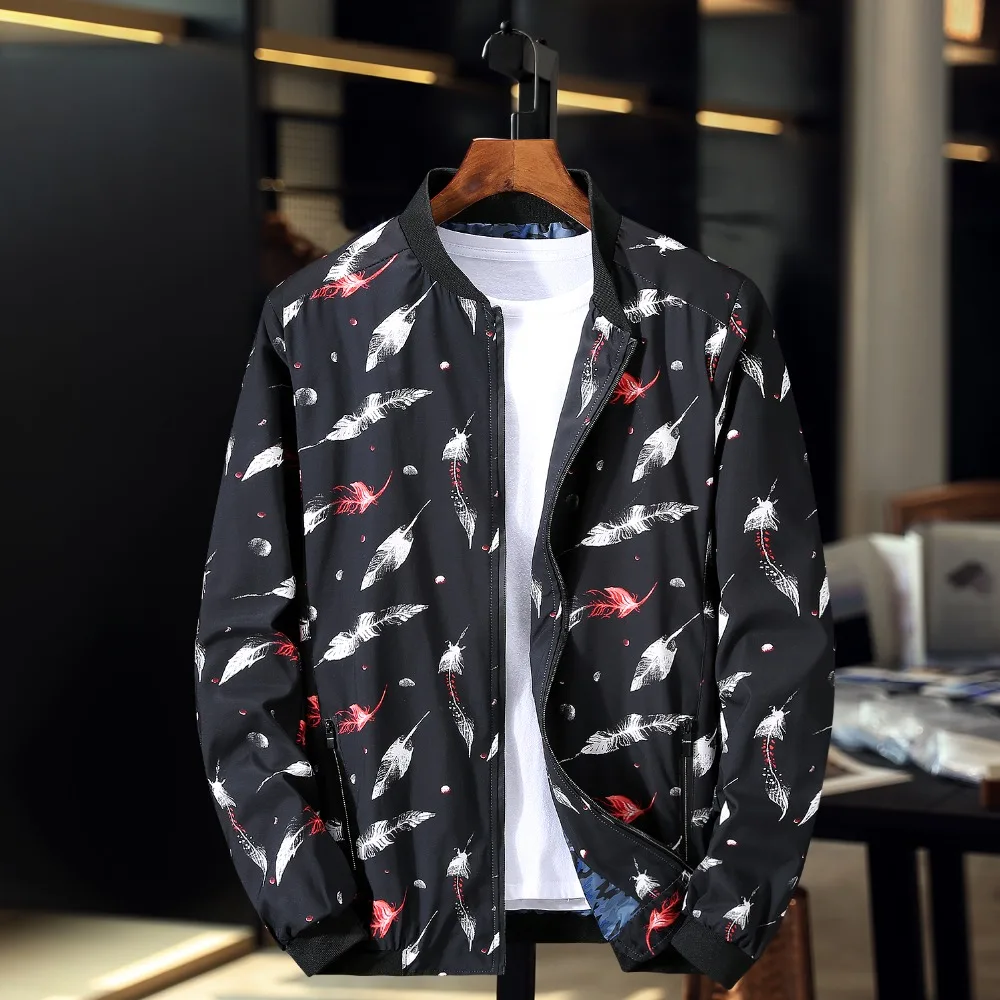 b new arrival men fashion super large coat men's Print Windbreak Camouflage Jacket casual plus size 4XL 5XL 6XL 7XL 8XL 9XL 