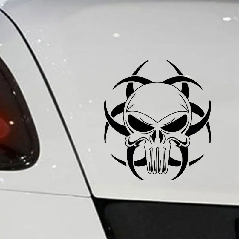 Модная крутая Автомобильная наклейка с черепом водонепроницаемые виниловые