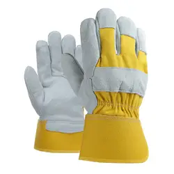 Перчатки для электрической сварки перчатки с головным слоем из воловьей кожи перчатки для защиты труда сварочные защитные перчатки более