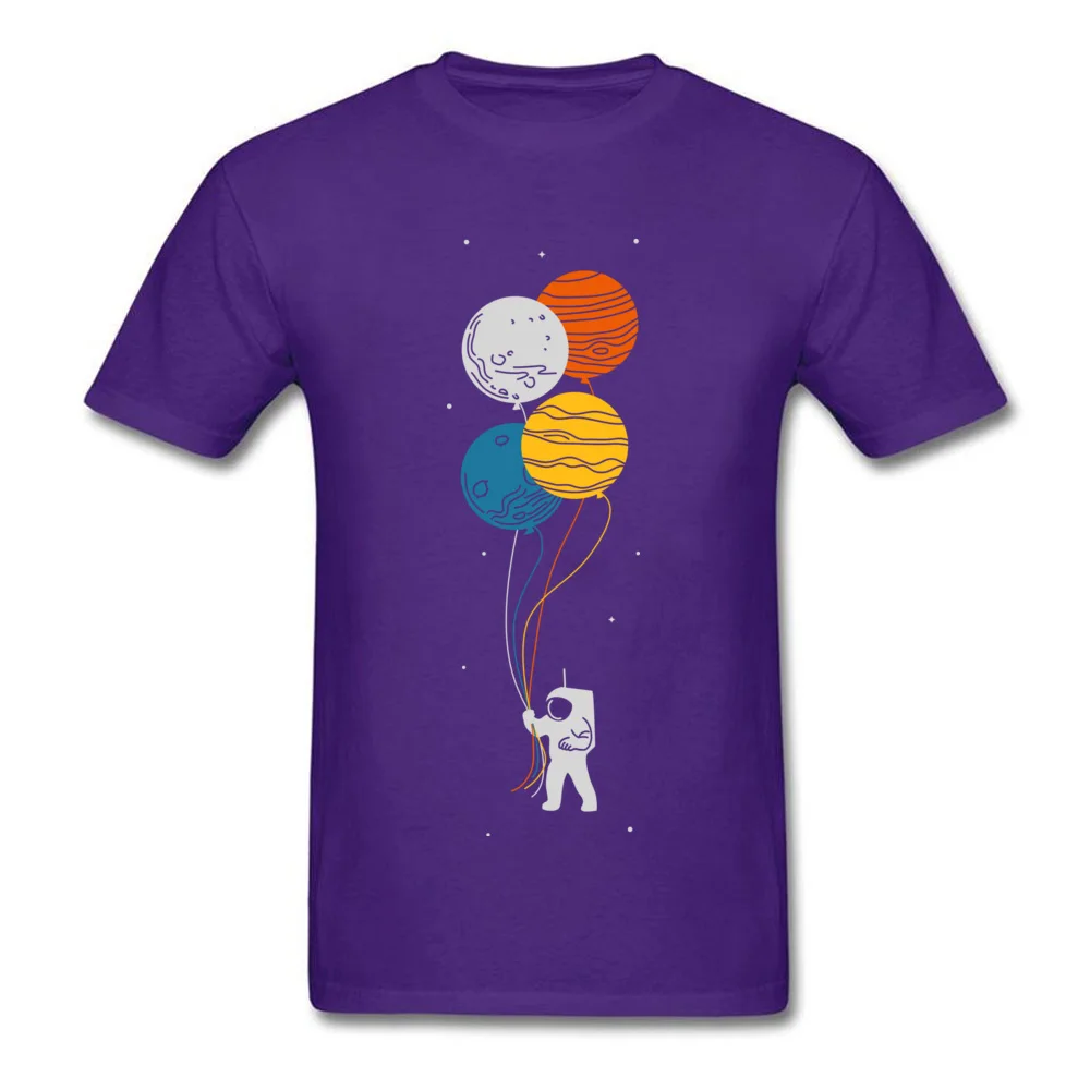 space oddity T-shirts Short Sleeve Classic Company Men's VALENTINE DAY Tops Shirt Classic T Shirt Crew Neck Pure Cotton space oddity purple