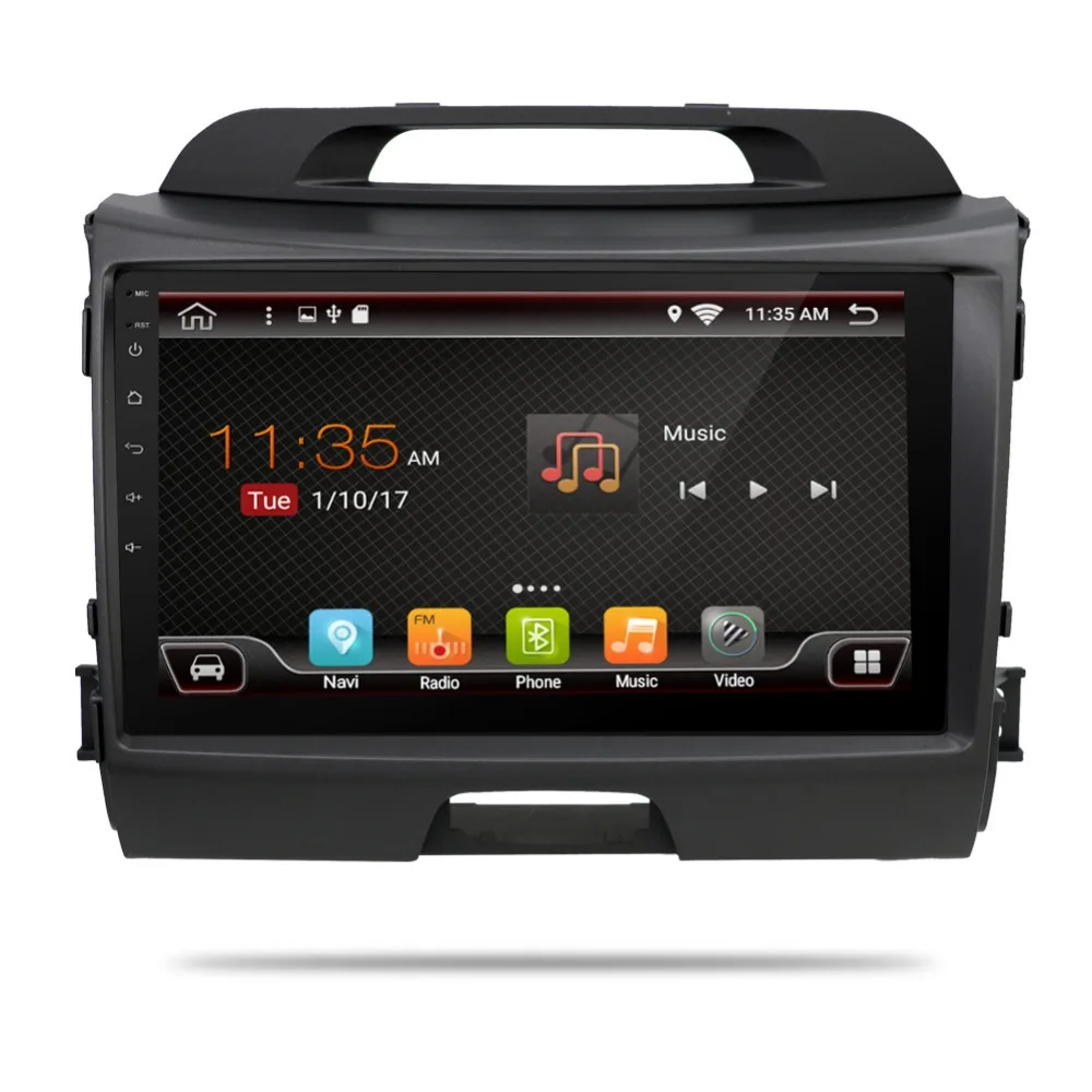 

3G/4G 9 Inch! Android 7.1 quad core Head unit Car DVD player for KIA sportage r 2014 2011 2012 2013 2015 with Gps wifi Radio