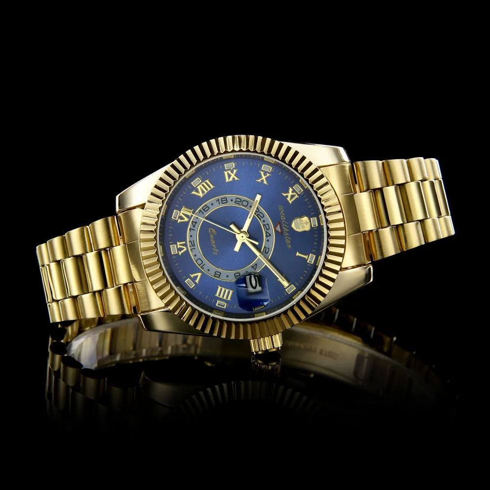 Wealthstar брендовые дизайнерские часы мужские черные спортивные кварцевые часы relojes hombre marca famosa Автоматическая Дата всего 40 мм для мужчин