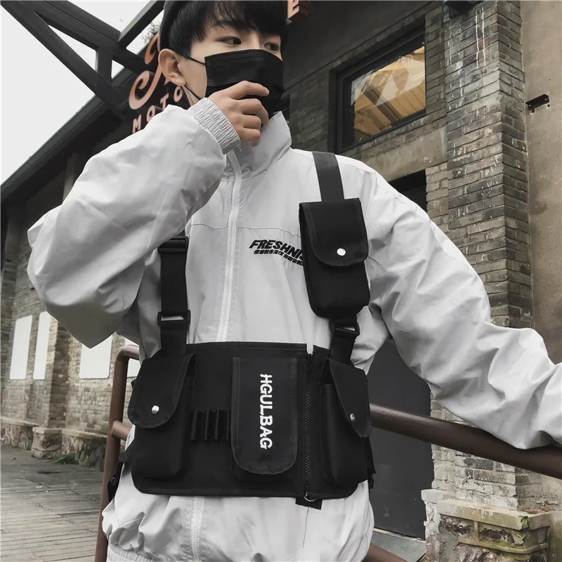

Hip Hop Style Multi Function Shoulder Tactical Chest Bag Bag For The Belt Men And Women Wild Backpack Vest Pocket Belt Bag