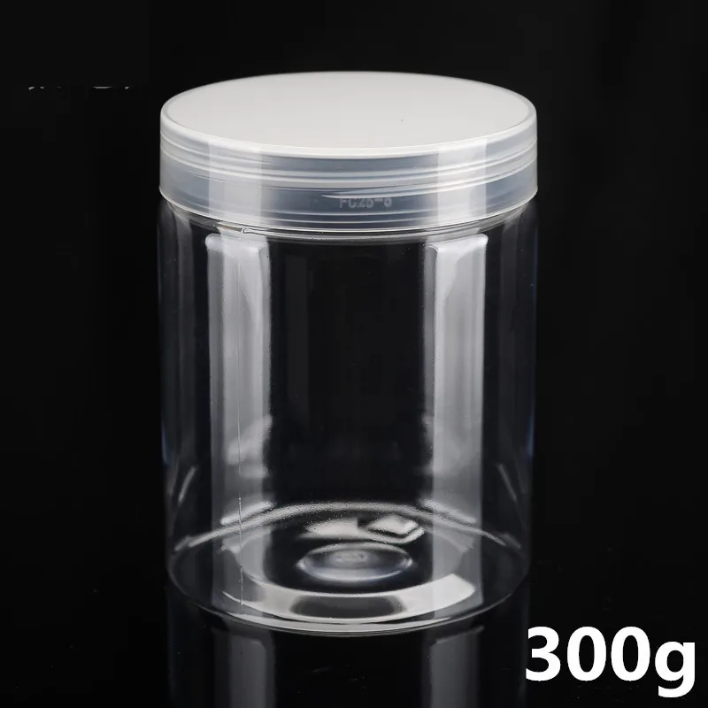 

20pcs*300G Cream Jar Empty Cosmetic Container Plastic Makup Mask Refillable Canister Packing Pot Cans Aluminum Cap