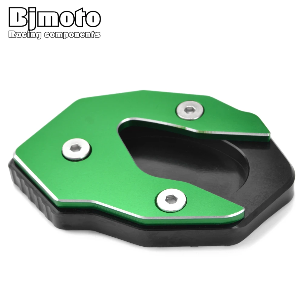 

BJMOTO Motorcycle Side Stand Kickstand Sidestand Extension Plate Pad For Kawasaki Versys X250 X300 300 Versys300 VersysX250