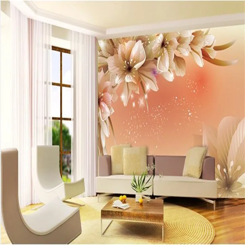 Пользовательские фото обои большой росписи 3D уютная спальня современный