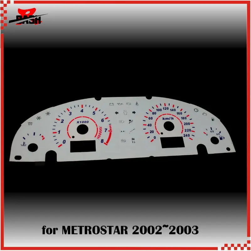 DASH EL свечение Калибр для Mondeo Mk3 Metrostar 2002 2003 обратное свечение белого лица синий зеленый Освещение 240 км 8000 об/мин