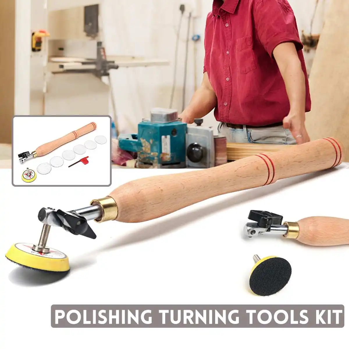 

Wood Bowl Sander Sanding Tool with Sanding Disc for Lathe Wood Turning Tool Woodworking