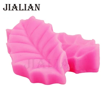 

Figure silicone mould Leaves tree Leaf Press Mold Shaped Silicone Molds Cake Decoration Fondant Cake 3D Baking tools T0848