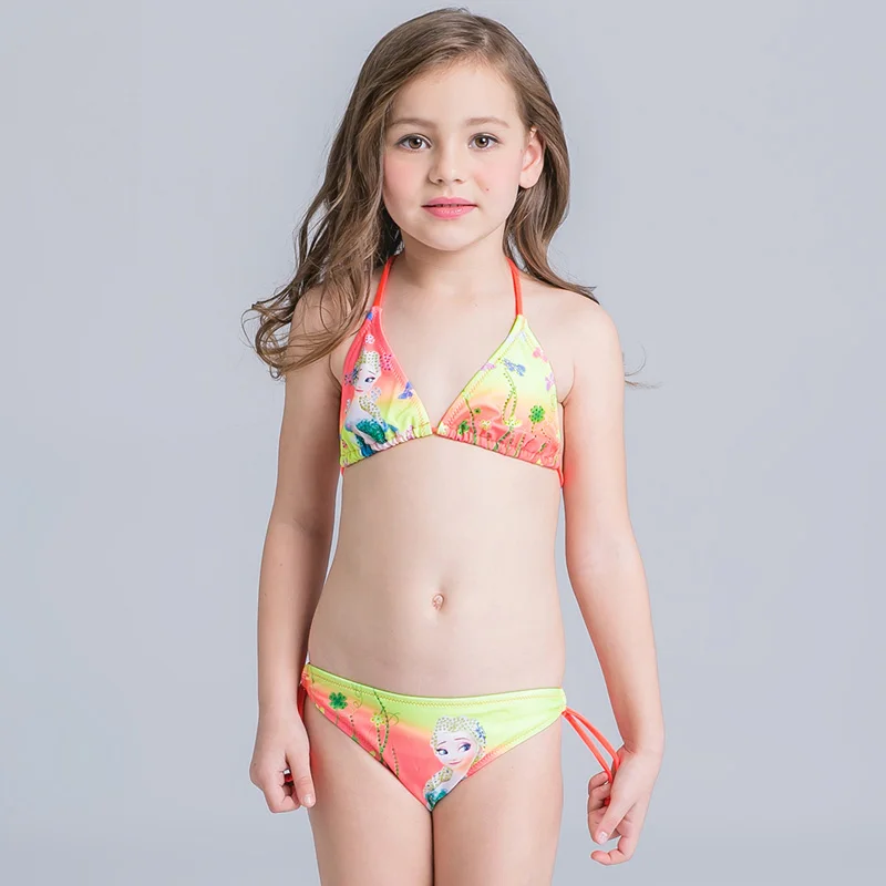 

MuZhiDouHot New Summer Bathing Suit Girls split Two-pieces Swimwear, Children Cute Star Pattern Split Bikini Girls Swimsuit