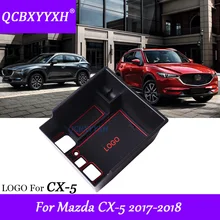QCBXYYXH Car Styling For Mazda CX-5 2017 2018 Car Center Console Armrest Storage Box Covers Interior Decoration Auto Accessories
