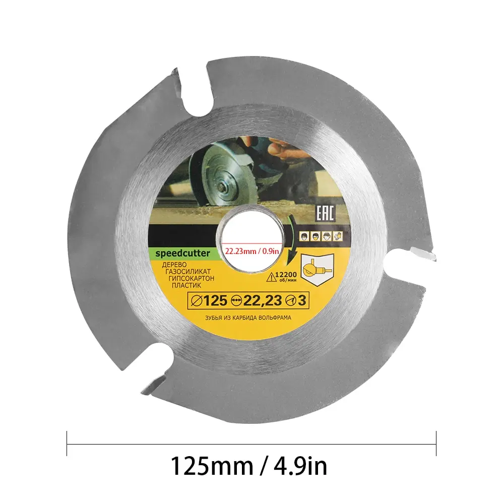 

125mm 3T Circular Saw Blade Multitool Grinding Machine Grinder Saw Disc Carbide Tipped Wood Cutting Blade Power Tool Accessories
