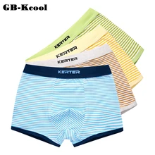 Лидер продаж, нижнее белье для мальчиков, трусы-боксеры, милые трусы для мальчиков, детское нижнее белье в полоску, трусы-боксеры, детские трусики, 2 шт./лот, 4 шт./лот