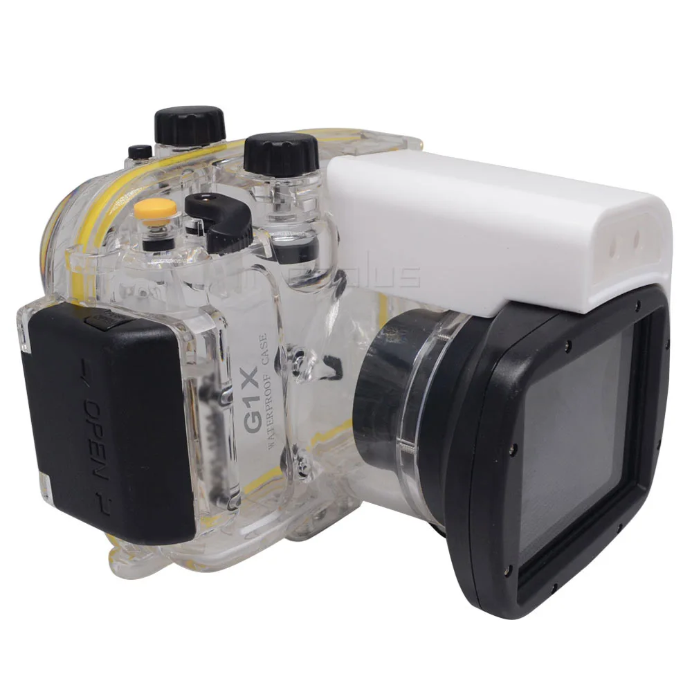 Mcoplus 40 м 130ft Дайвинг камера Подводный Водонепроницаемый корпус чехол для Canon Powershot G1 X G1X