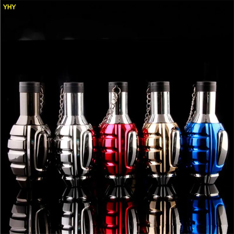 Newest Grenade Shaped Jet Butane Lighter Windproof Torches Multiple Color Lighters NO Gas For Smoking Cigarette Kitchen Tools03