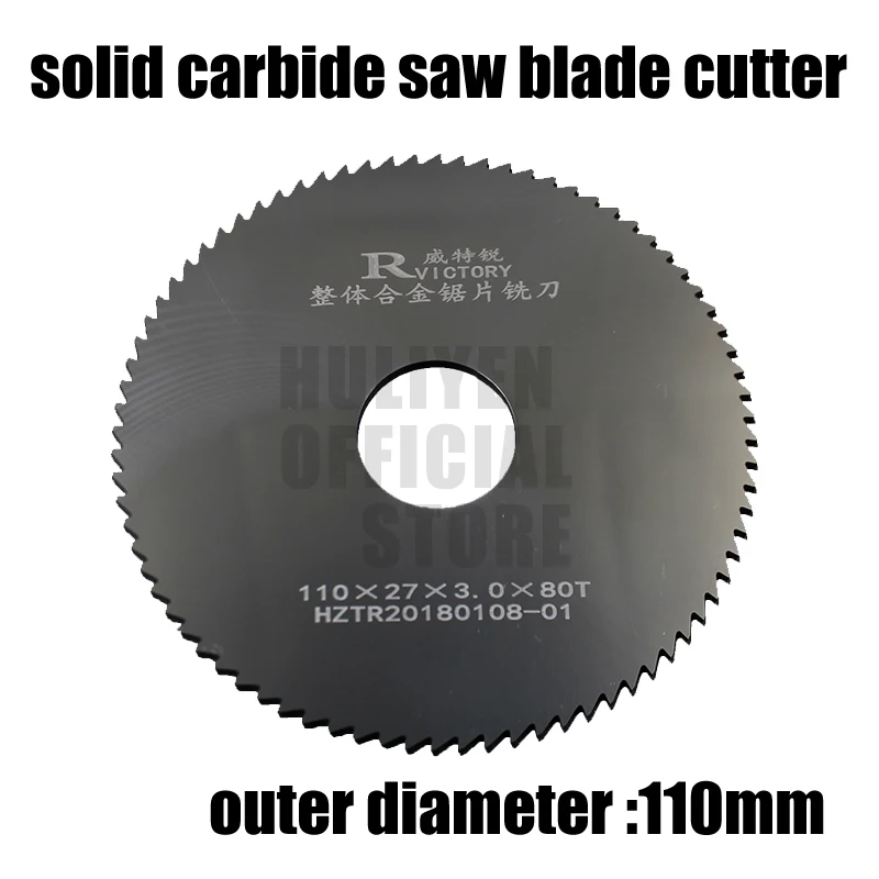 

2pcs 110mm out dia circular slitting saw blade cutter 110*0.8 110*1.9 Teeth Tungsten Steel Saw Blade 40mm Milling Cutter