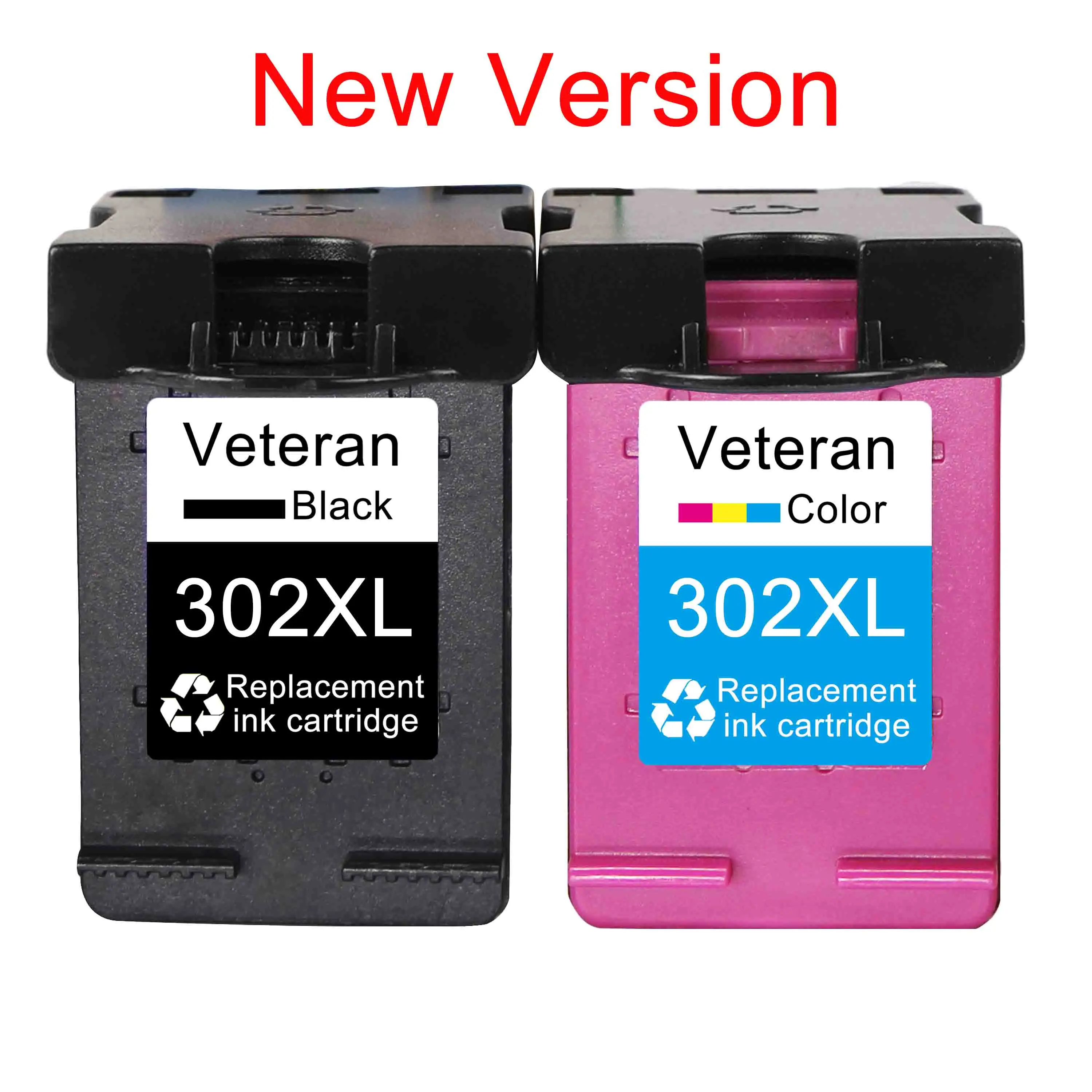 

Veteran 302XL Ink cartridge Compatible for hp 302 xl hp302 Cartridge for HP Officejet 5220 5230 5232 5252 5255 5258 5264 printer