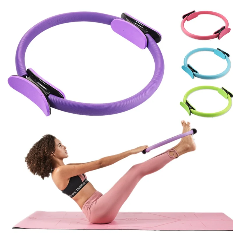 

Yoga Pilates Ring Non-slip Handle Foam Coverfor Toning Thighs Legs Muscle Exercise Muscles Body Exercise Yoga Fitness Tool