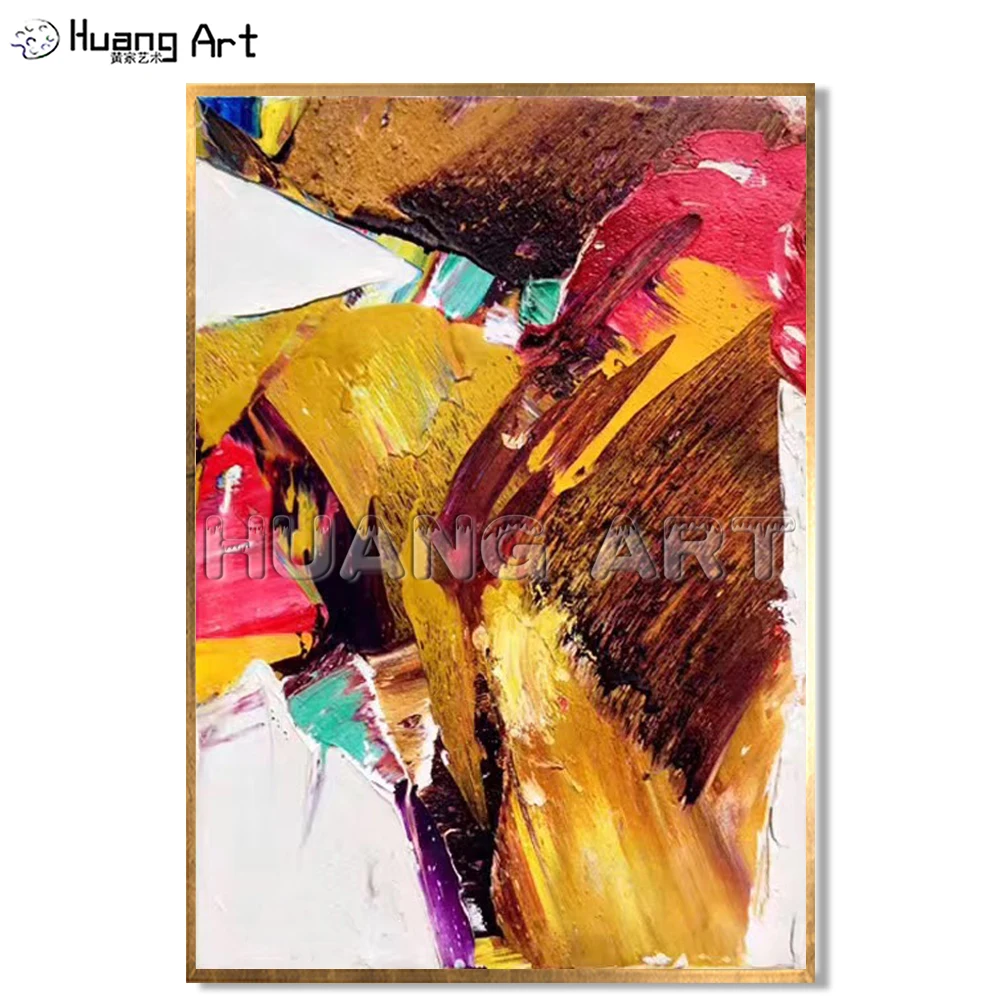 

New Arrival Abstract Handmade Colorful Oil Painting on Canvas for Living Room Decor Hand-painted Modern Abstract Oil Painting