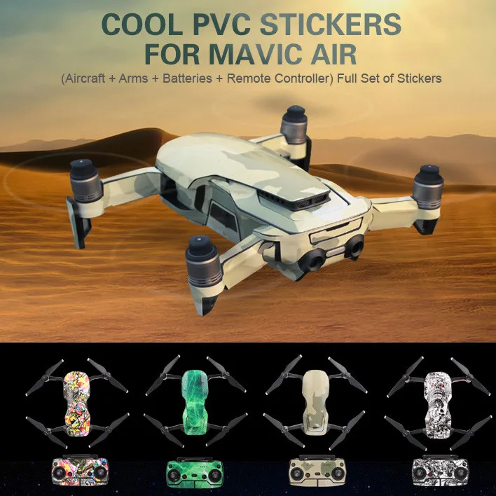 

3D Water Resistance Sticker For DJI MAVIC AIR Camera Drone Decals Sky Body Shell Protection Skin Quadcopter Accessory QIY18 D3S