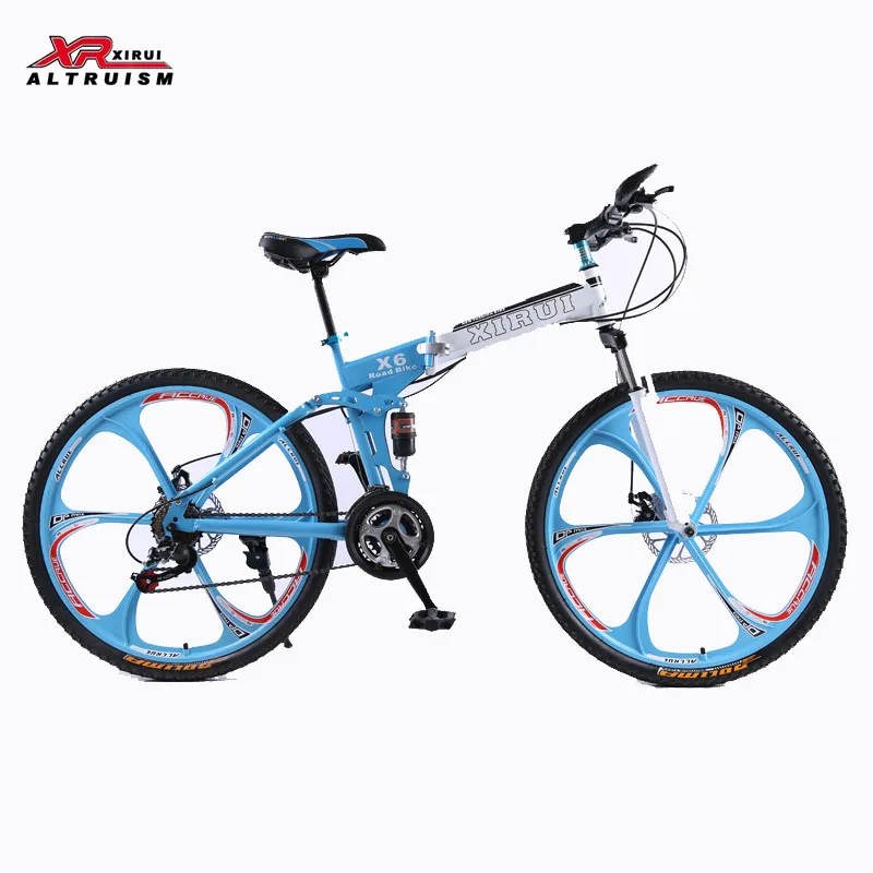 Mountain bikes Folding bicycles 21 speed 26 inch magnesium alloy wheels xirui X6 road bike red for Male unisex children | Спорт и