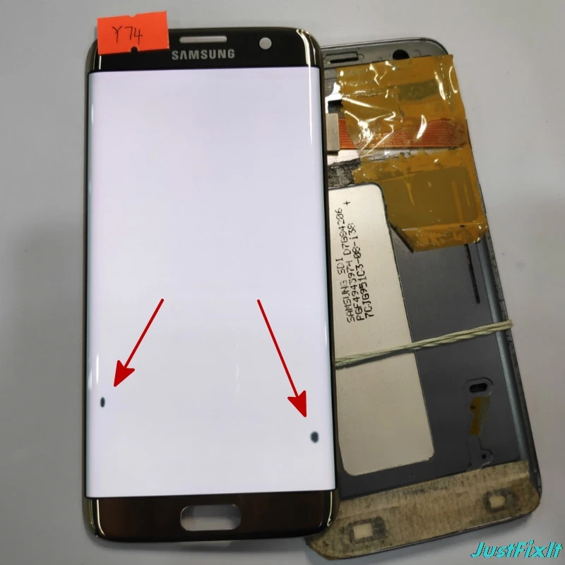 

NO.y74 for Samsung Galaxy S7 edge G935F G935A G935FD Defect lcd display with touch screen Digitizer 5.5'' Super AMOLED Gold