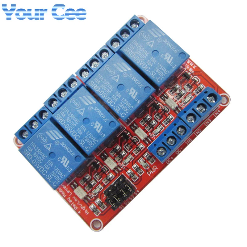 4 Канальный Релейный Модуль с изоляцией Opto 5 В|module communication|relay manufacturerelay coil |