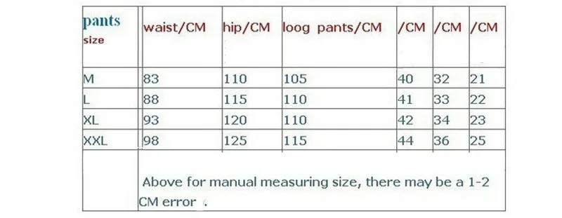 Xxi Size Chart