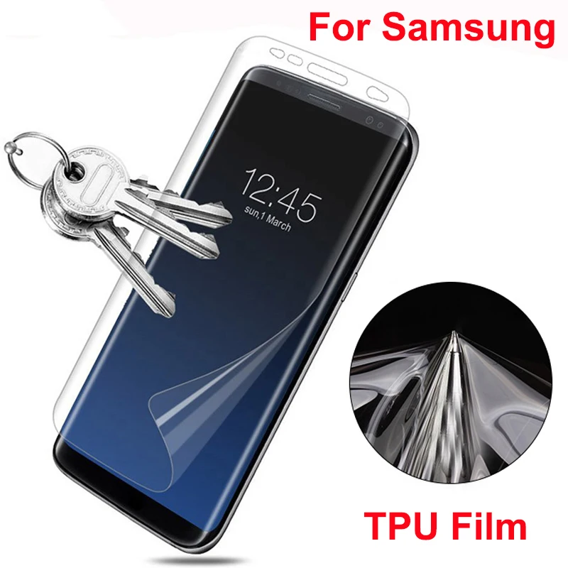 3D изогнутая Защитная пленка для экрана Samsung S10 Plus Lite мягкая из ТПУ samsung Galaxy S8 S9 plus не
