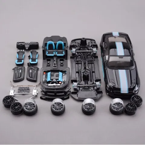1:24 модель автомобиля Mustang черная мышечная машина 1:24 металлический автомобиль коллекционные модели игрушки для подарка