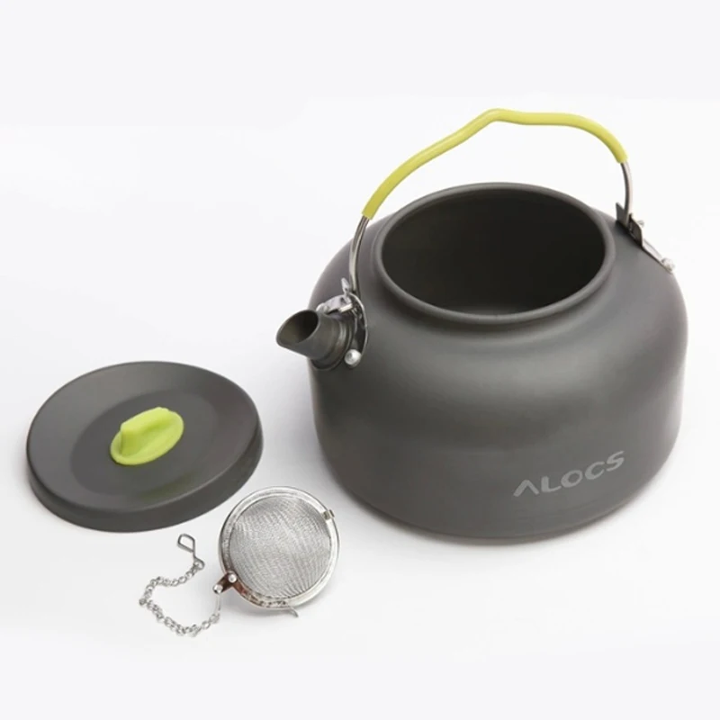 

1.4L Kettle Outdoor Camping Tableware Picnic Set Coffee Maker Teapot with Green Tea Portable
