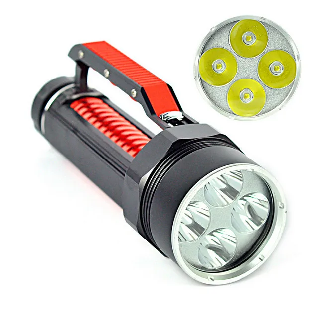 

2017 Newest Super Bright 4x XM-L T6 L2 LED Torch 150M Underwater 7000 Lumens Scuba Diving Flashlight Dive Lamp For 2*26650