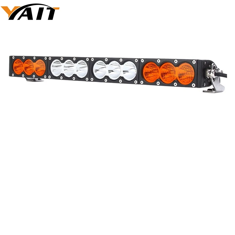 Yait 22inch 120w 10800lm Car Led offroad light bar White Amber Working Light Bar for truck 12V 24v Fog Warning | Автомобили и