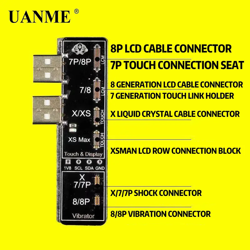 UANME LCD Photoreceptor repair programmer For Iphone 7G/7P/8G/8P/X APR8 Vibration code read-write modification English UANME LCD Photoreceptor repair programmer For Iphone 7G/7P/8G/8P/X APR8 Vibration code read-write modification English