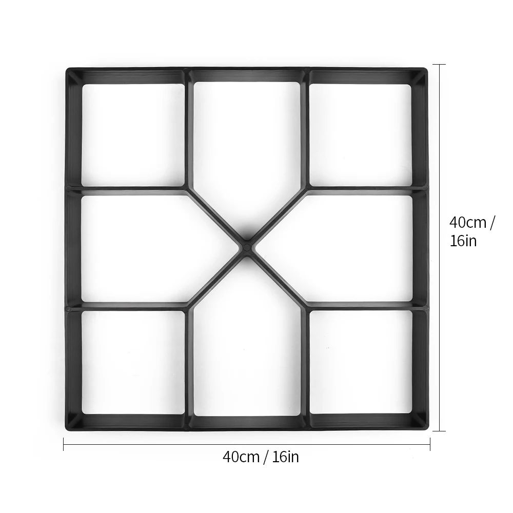 Пластиковая форма для изготовления дорожек вручную, цементные формы для кирпича, садовые каменные дорожные бетонные формы, тротуар для дома в саду