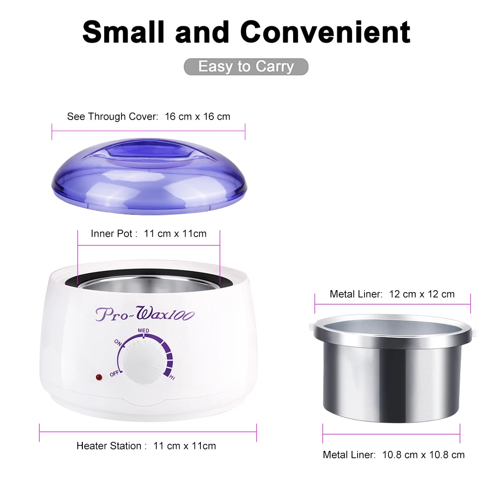 Professional Hair Removal Cream Heater 100g Wax Beans Wax Machine Warmer Heater Professional Mini SPA Hands Feet