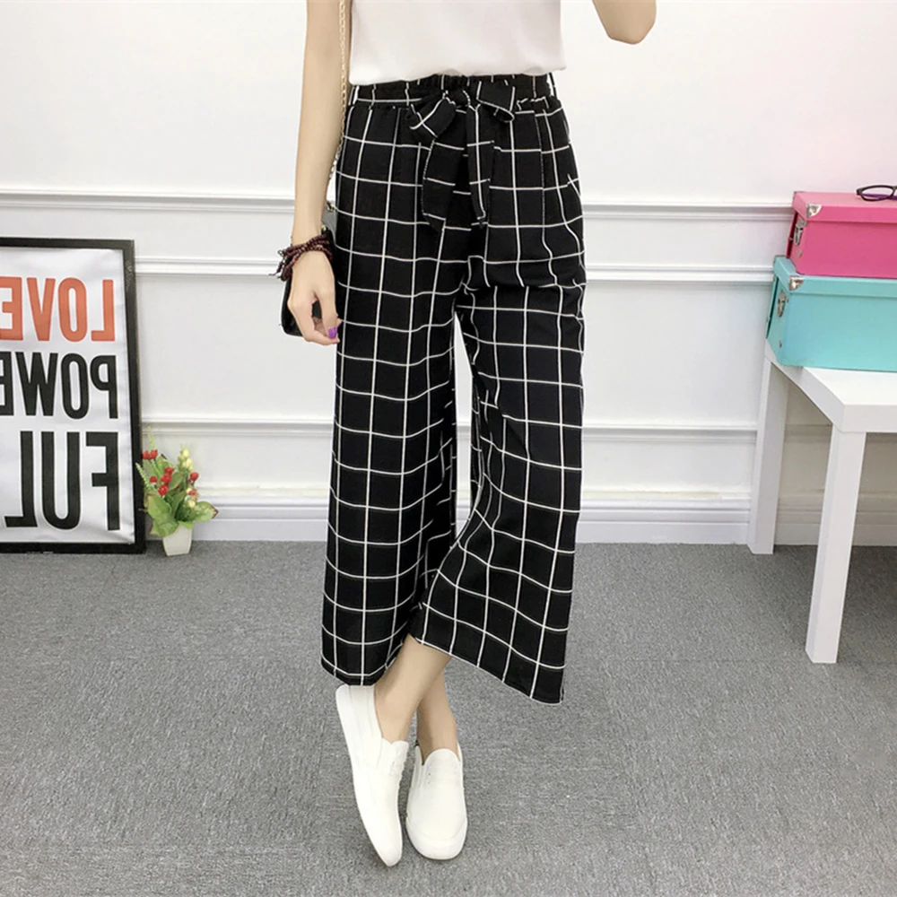 patterned summer trousers