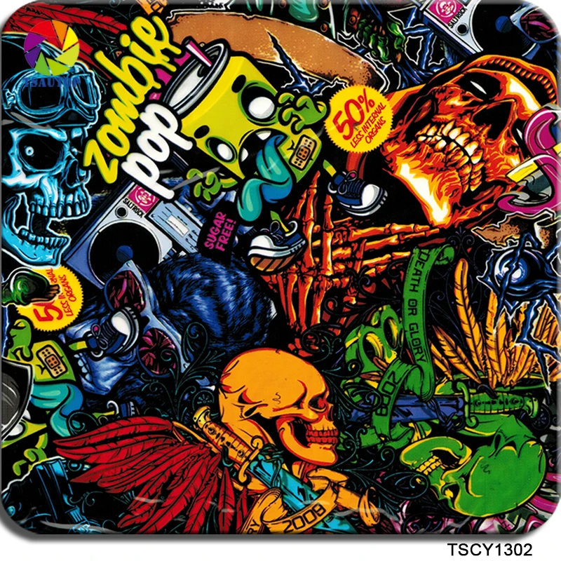 

Free shipping 0.5*2M/10M cartoon TSCY1302 hydrographics hydro dipping film water transfer printing films