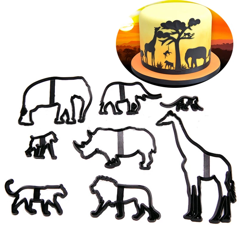 

FHEAL Family People Animals Yoga Figures Fish Run Fondant Cookie Cutter Cake Mold Fondant Mold Sugarcaft Cake Decorating Tools