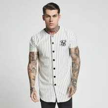 Fashion Summer 2018-2019 Men Streetwear Hip Hop T-shirts Sik Silk Embroidered Baseball Jersey Striped Shirt Men Brand Clothing Fashion Summer 2018-2019 Men Streetwear Hip Hop T-shirts Sik Silk Embroidered Baseball Jersey Striped Shirt Men Brand Clothing